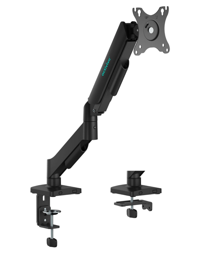 Ergolife Single Monitor Gas Spring Arm - Adjustable Ergonomic Desk Mount MBEAT