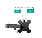 activiva Triple Monitor Arm | Flexible 3-Screen Desk Mount (13-27) MBEAT