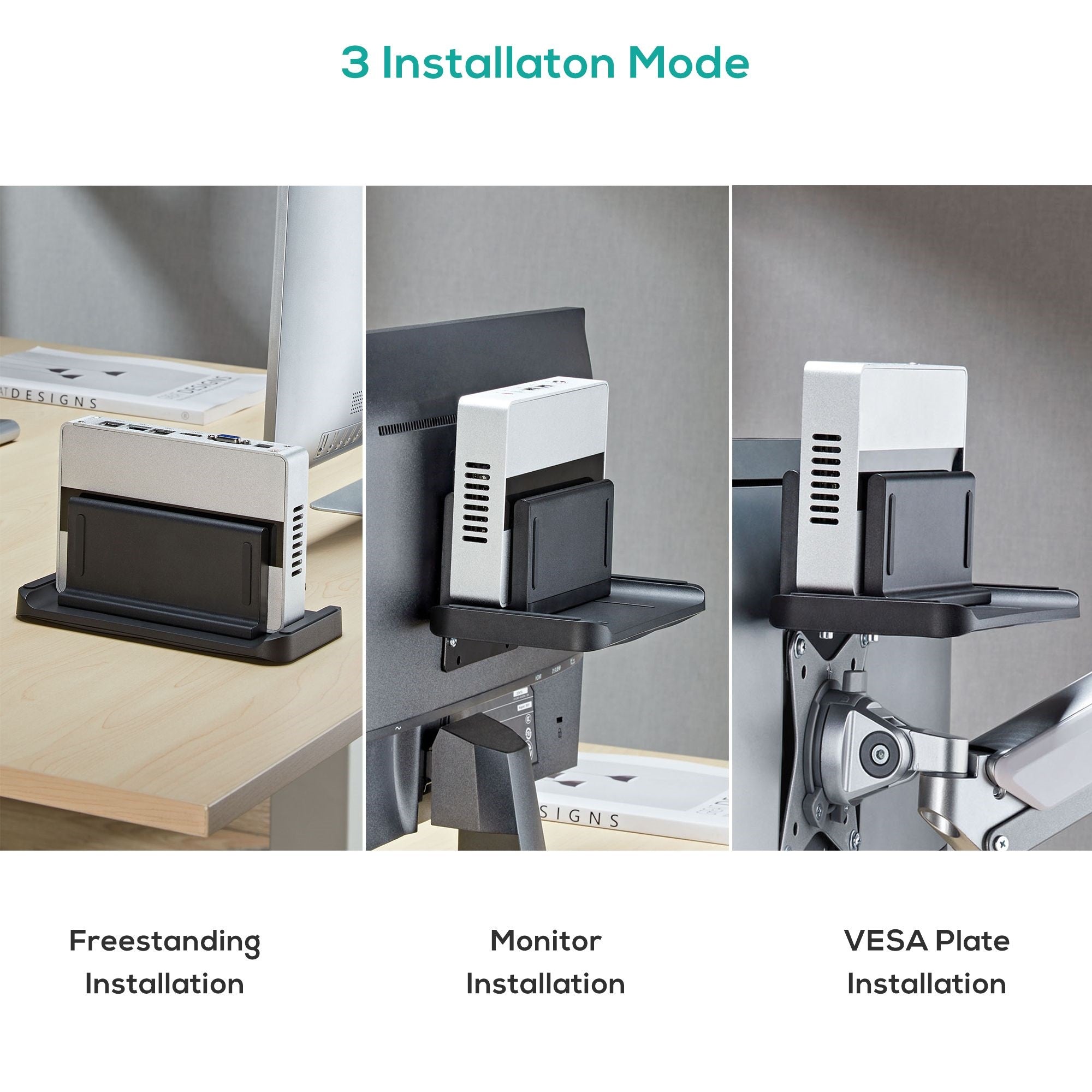 Activiva Adjustable Mini PC & NUC Mount Stand - VESA & Freestanding MBEAT