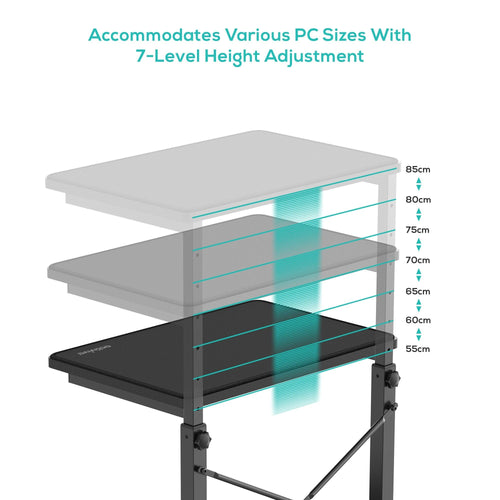 activiva Mobile Height Adjustable PC & Printer Stand | Workspace Organizer MBEAT