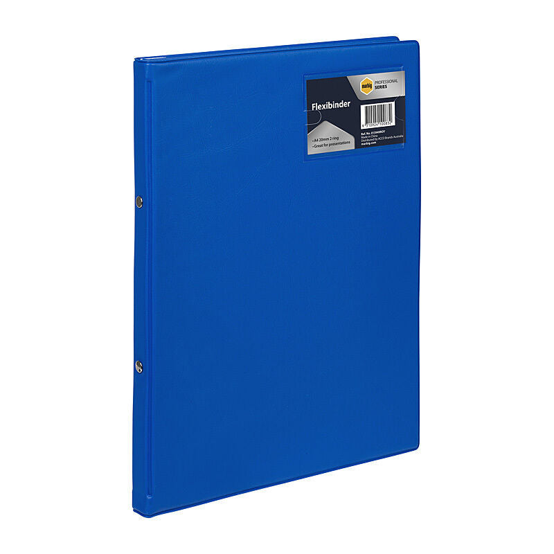 Marbig Flexibinder A4 Royal Blue 20mm Ring Binder Marbig