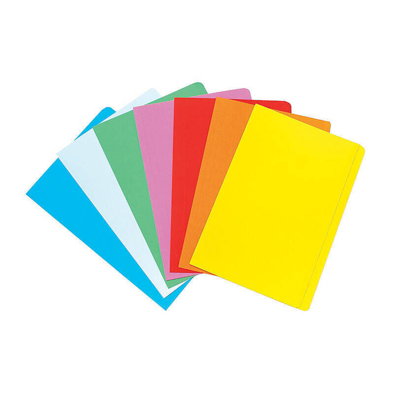 Marbig Manilla Foolscap Folders - Assorted Colours Pk20 Marbig