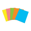 Marbig Fluoro A6 Writing Pads - Bright Colors, 10 Pack (40 Leaf) Marbig