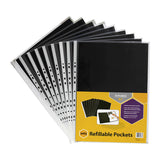 Marbig A3 Display Book Refill Pockets - Pack of 10 Clear Sleeves