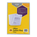 Marbig A4 Ultra Clear Letter Files - Pack of 10 Document Protectors Marbig