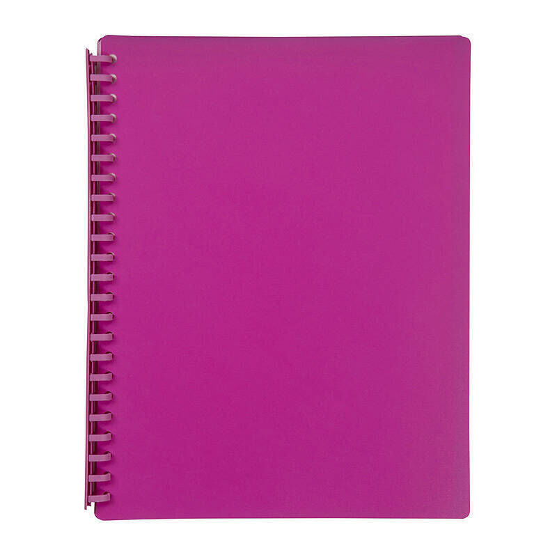 Marbig Pink Refillable 20 Pocket Display Book Marbig