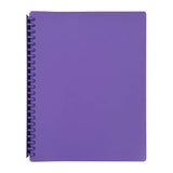 Marbig A4 Refillable Display Book - 20 Pockets, Purple