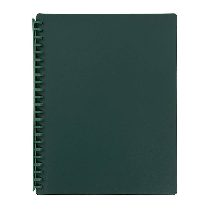 Marbig Refillable 20 Pocket Dark Green Display Book Marbig
