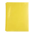 Marbig Refillable Display Book - 20 Pockets, Transparent Yellow Marbig