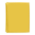 Marbig Clearview Refillable Display Book, 20 Pockets, Yellow Marbig