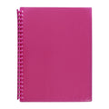 Marbig Clearview Pink Refillable 20-Pocket Display Book Marbig