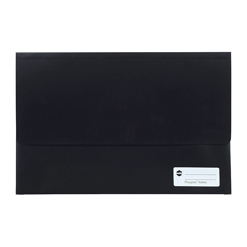 MBG Black Wallet - Durable Polypick with Coin Pocket 