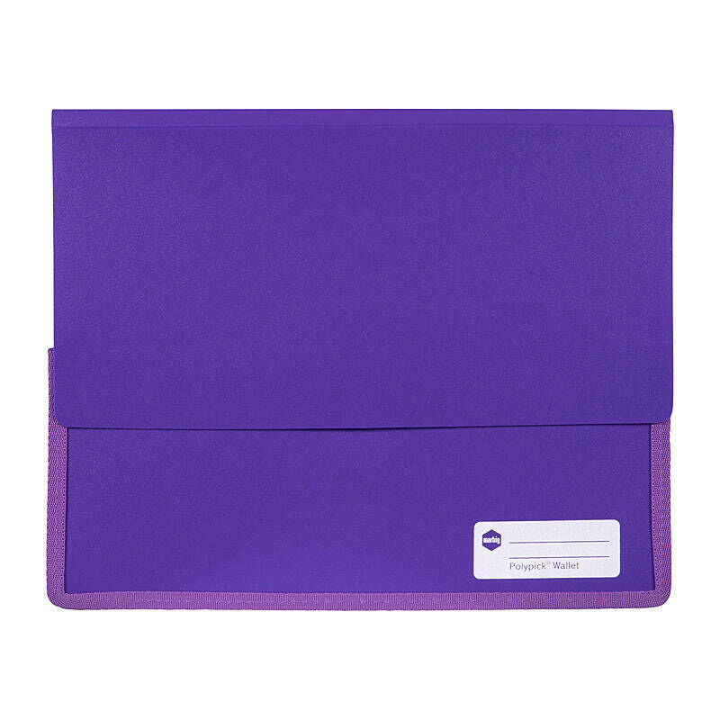 MBG Heavy Duty A4 Purple Polypropylene Document Wallets (5 Pack) 
