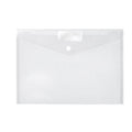 MBG Clear A4 Document Wallet - Durable Plastic File Folder 