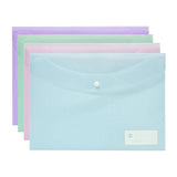 Marbig MBG A4 Pastel Document Wallets | 12 Pack File Holders