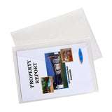 Marbig A4 Clear Document Wallets - 4 Pack