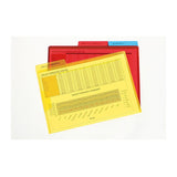 Marbig A4 Letter Files - Secure Flap & Tab (3 Pack)