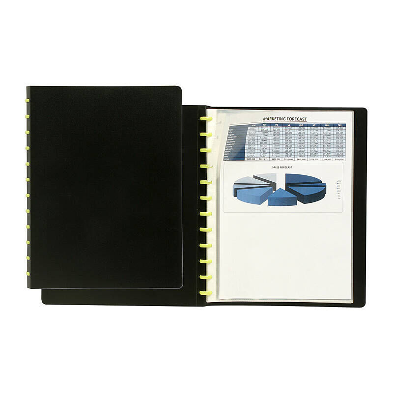 Marbig Kwik Zip A4 Display Book for Documents Marbig