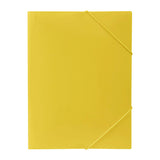 Marbig MBG Yellow Document Files with Elastic Closure - 12 Pack