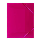 Marbig Pink Document Files with Elastic Closure - Pack of 12