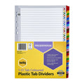 Marbig 1-31 A4 Colour Reinforced Dividers Marbig