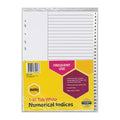 Marbig A4 1-31 White PP Index Dividers Marbig
