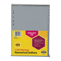 Marbig A4 1-100 Grey PP File Dividers & Index Tabs Marbig