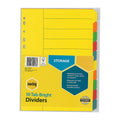 Marbig A4 10 Tab Bright Manilla Index Dividers Marbig
