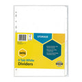 Marbig A4 6-Tab Manilla Dividers | White Marbig