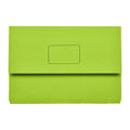 Marbig Slimpick Foolscap Document Wallet - Green File Organiser Marbig