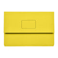 Marbig Slimpick Foolscap Document Wallet - Bright Yellow Marbig