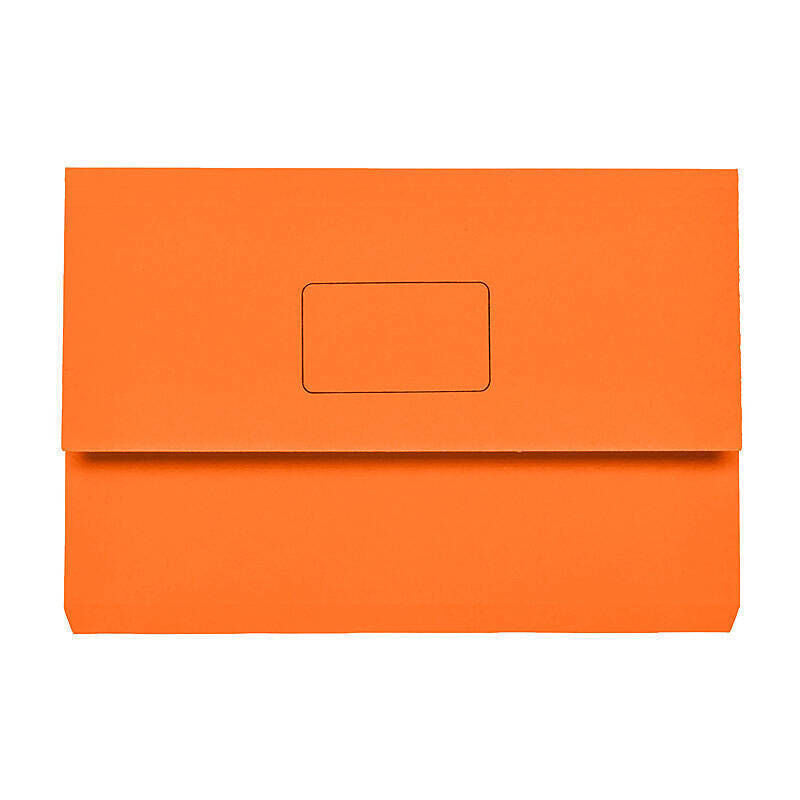 Marbig Slimpick Orange Foolscap Document Wallet Marbig