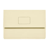 Marbig Slimpick Foolscap Document Wallet - Buff