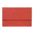 Marbig Slimpick Red Foolscap Document Wallets - Pack of 10 Marbig