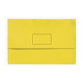Marbig Bright Yellow Slim Document Wallets - Pack of 10 Marbig
