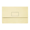 Marbig Slimpick Foolscap Document Wallets - Bright Buff (10 Pack) Marbig