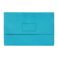 Marbig Slimpick F/C Document Wallets Bright Marine - 10 Pack Marbig