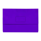 Marbig Slimpick Bright Purple Document Wallets - 10 Pack
