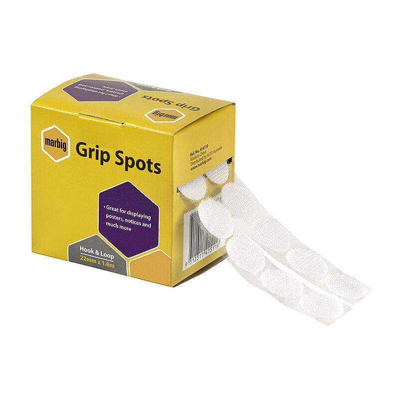 Marbig Adhesive Hook Tape Roll - 22mm x 3.6M - Hook Only Marbig