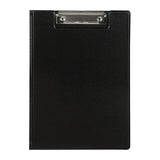 Marbig A4 Black Plastic Clip Folder for Documents