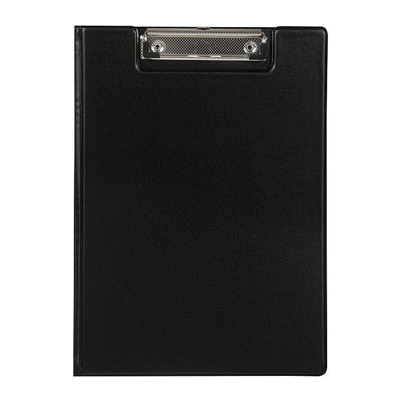 Marbig A4 Black Plastic Clip Folder for Documents Marbig