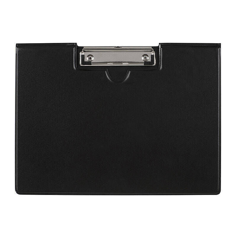 Marbig A4 Black Clip Folder - Durable Polypropylene Marbig