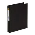 Marbig A4 Black 2D Ring Binder - 25mm Capacity Folder Marbig
