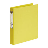 Marbig A4 25mm Lemon D-Ring Binder - Perfect for School & Office