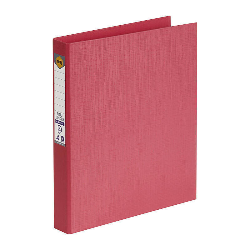 Marbig A4 2-Ring Binder 25mm - Coral Marbig