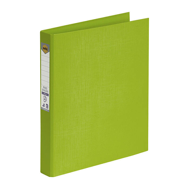 Marbig A4 25mm D-Ring Binder - Lime Green Marbig