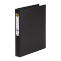 Marbig A4 25mm Black Ring Binder - Durable Polyethylene Folder Marbig