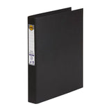 Marbig A4 25mm Black Ring Binder - Durable Polyethylene Folder