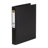 Marbig A4 Black 4D Ring Binder - 25mm Capacity