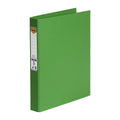 Marbig A4 Green 4-Ring Binder - 25mm D-Rings for Documents Marbig